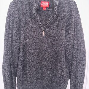Coleman Men's Charcoal Zip-Up Sweater